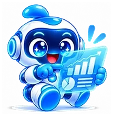 Analytics robot icon